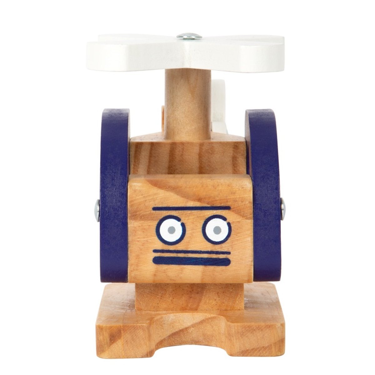 Hélicoptère en bois bleu, SMALL FOOT COMPANY