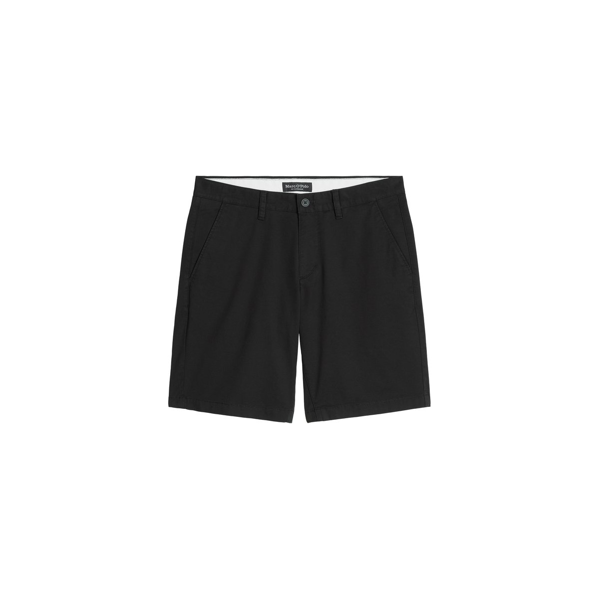 Short modèle Reso regular en sergé stretch léger noir, MARC O'POLO
