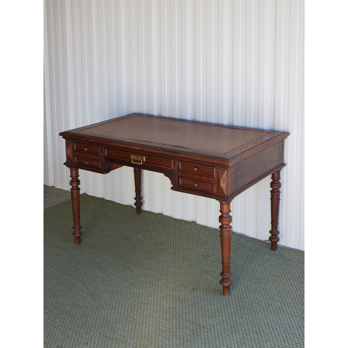 Bureau campagne en bois Edouard N°1081 - Bon état bois foncé, DEBONGOUT