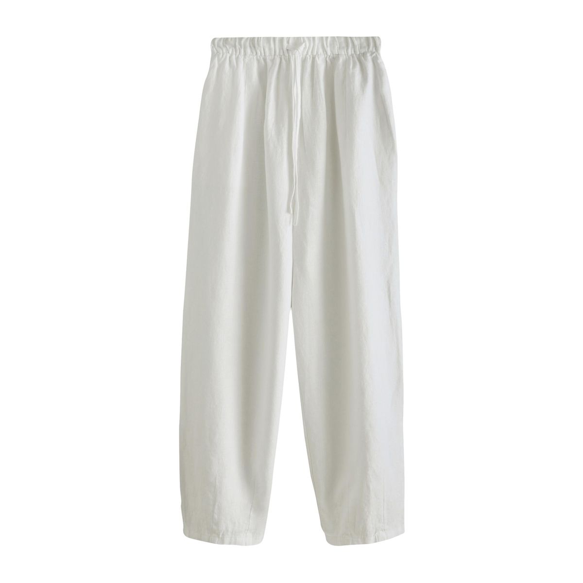 Pantalon large en lin n. premium blanc, NEXT