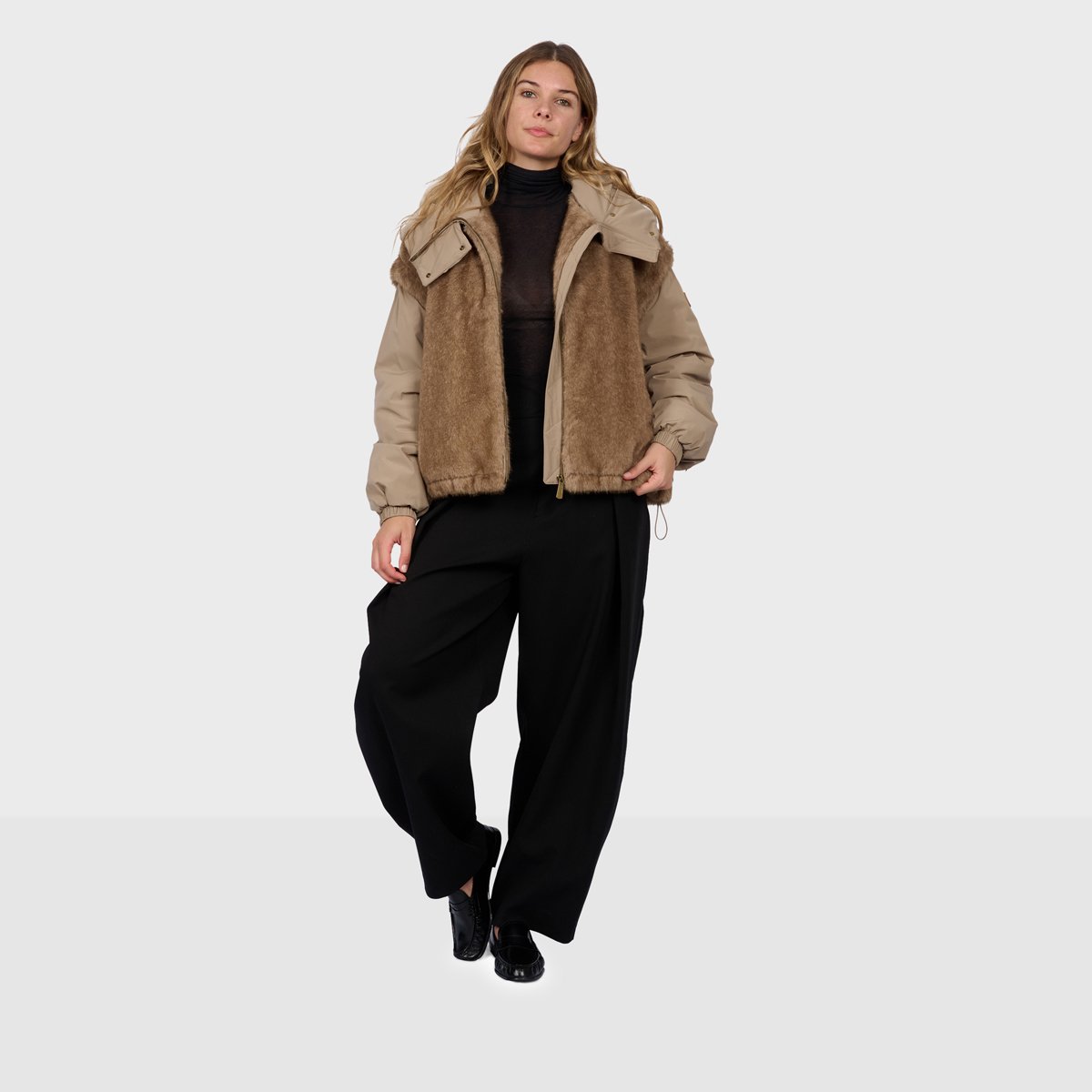 Blouson bomber à capuche ETNA carreaux, OAKWOOD