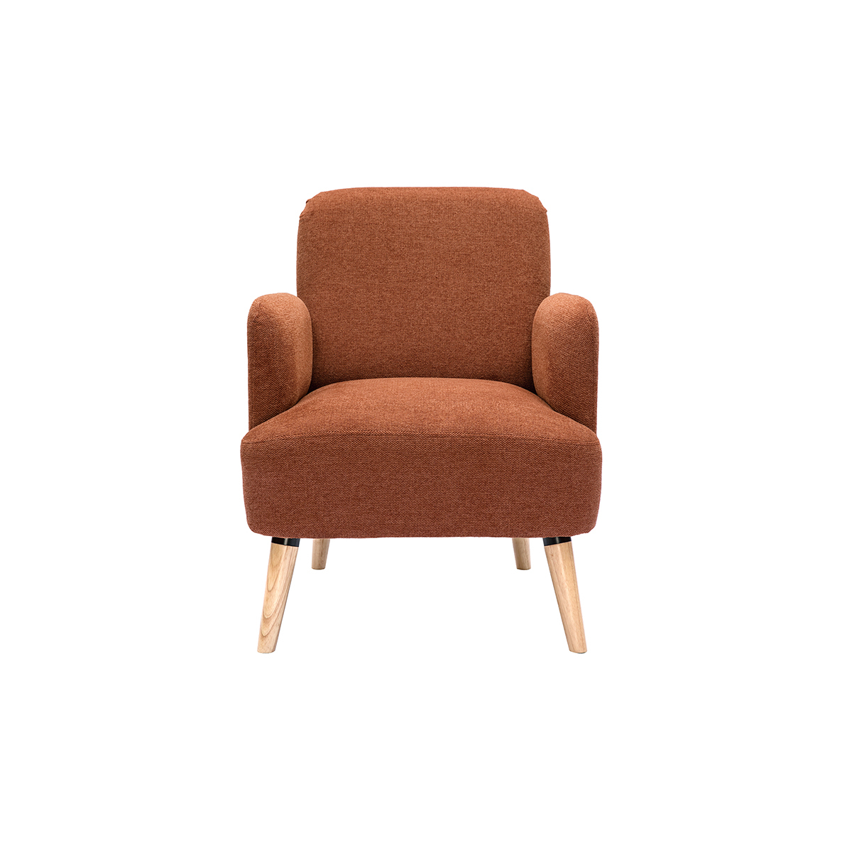 Fauteuil scandinave ISKO terra cotta, MILIBOO