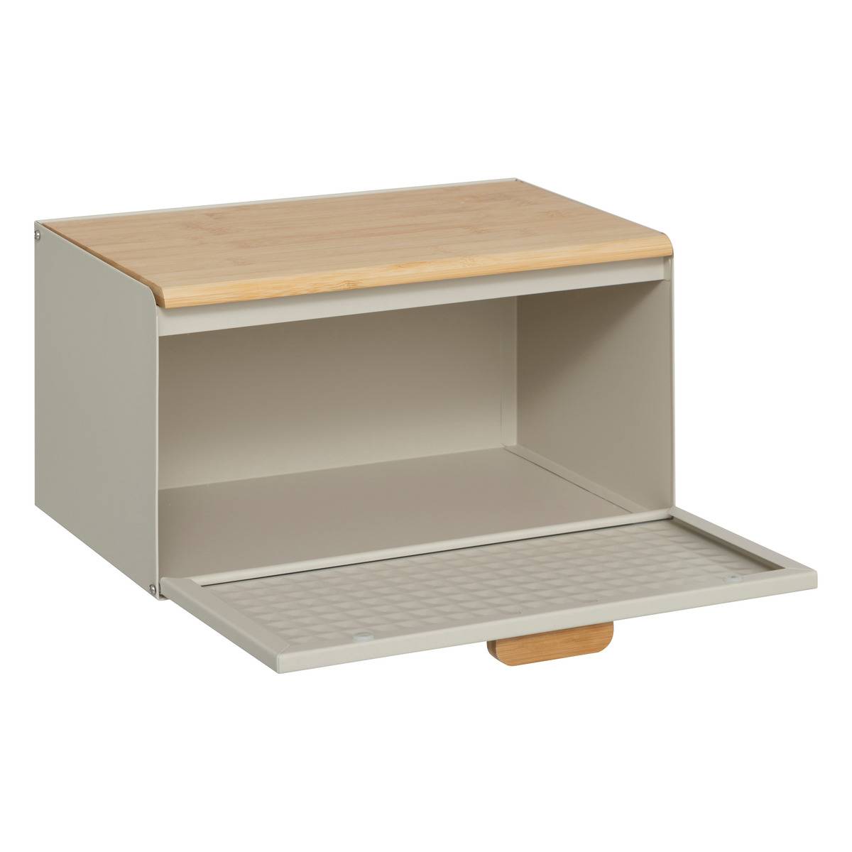Boîte à pain en métal et bambou 35,5cm SENSIA vert, 5FIVE SIMPLY SMART