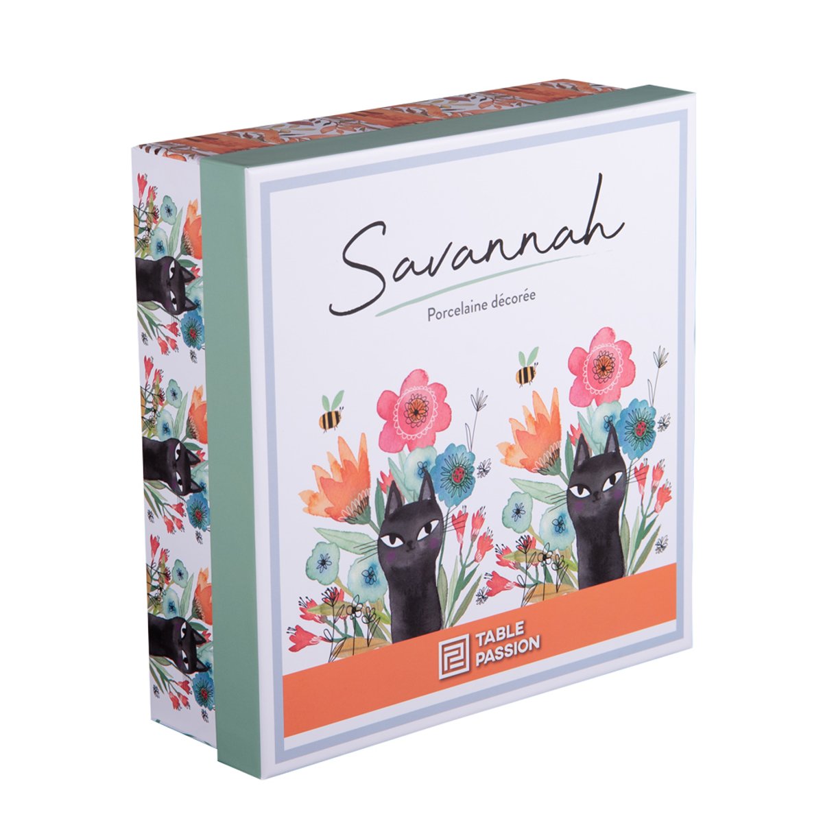Coffret 4 mugs Savannah 35 cl - SAVANNAH multicolore, TABLE PASSION