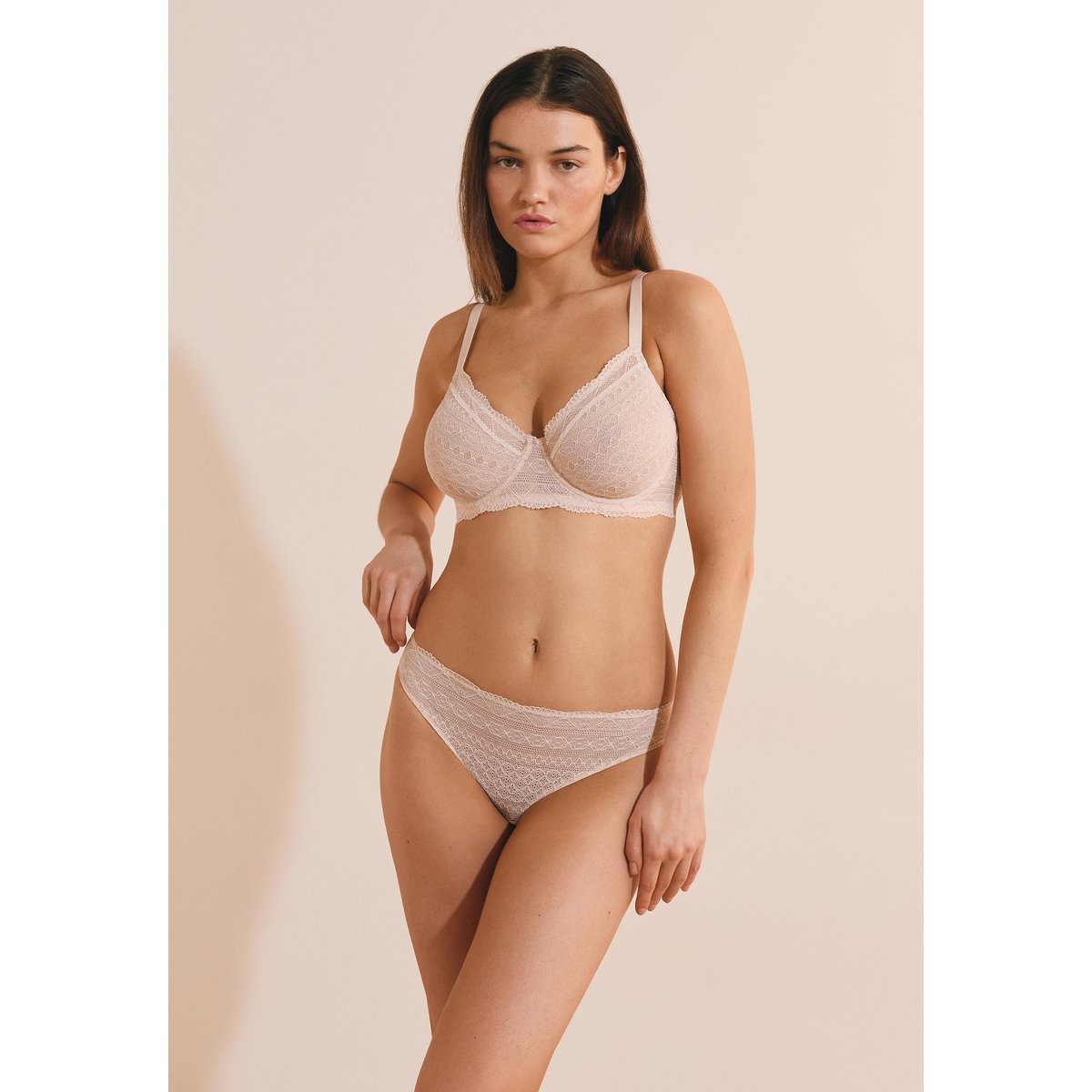 Soutien gorge Minimizer Idole rose poudre, ETAM