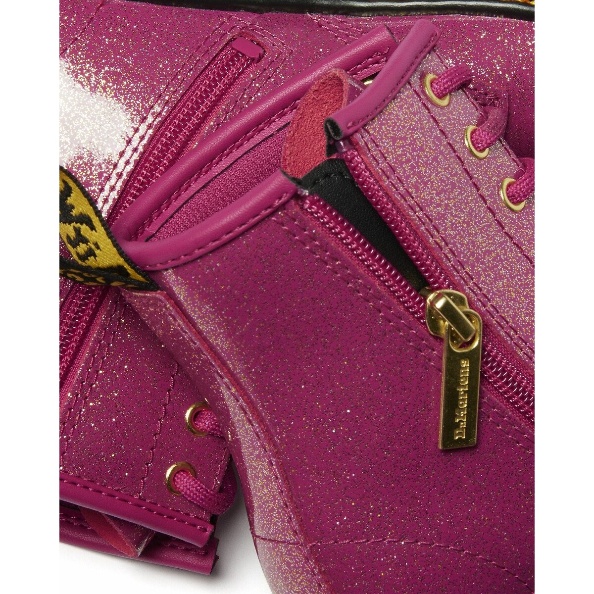 Boots en cuir 1460 J Nebula Glitter fuchsia, DR. MARTENS