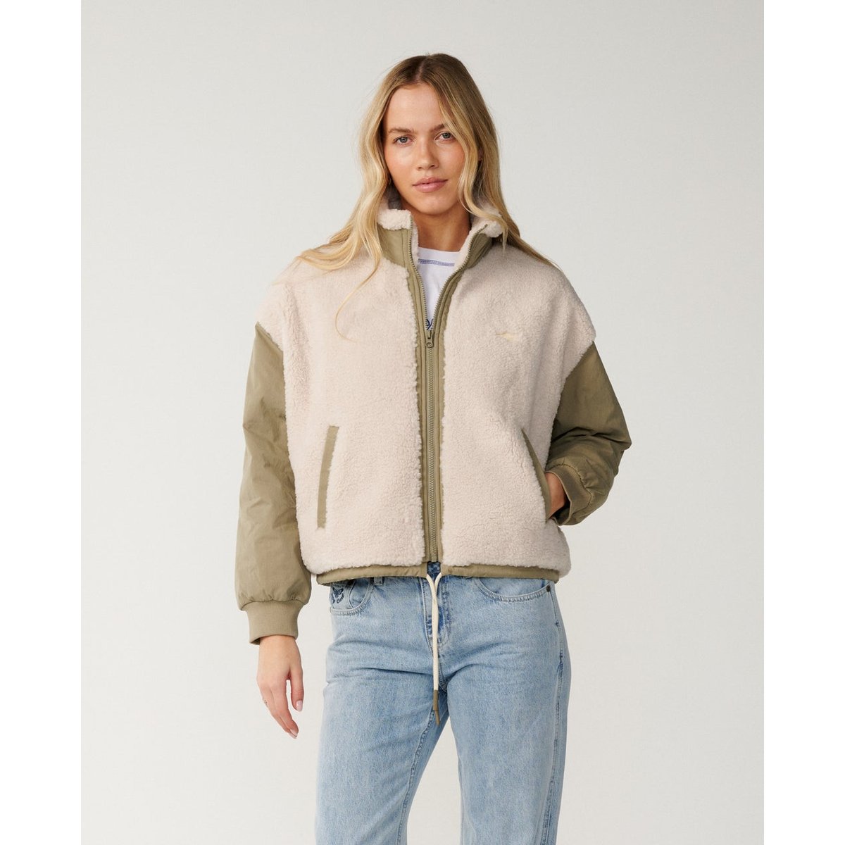 Veste VENTURE Sherpa olive, RIP CURL