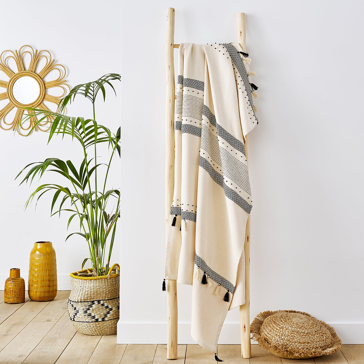 Plaid écru PARFETO ecru, LA REDOUTE INTERIEURS