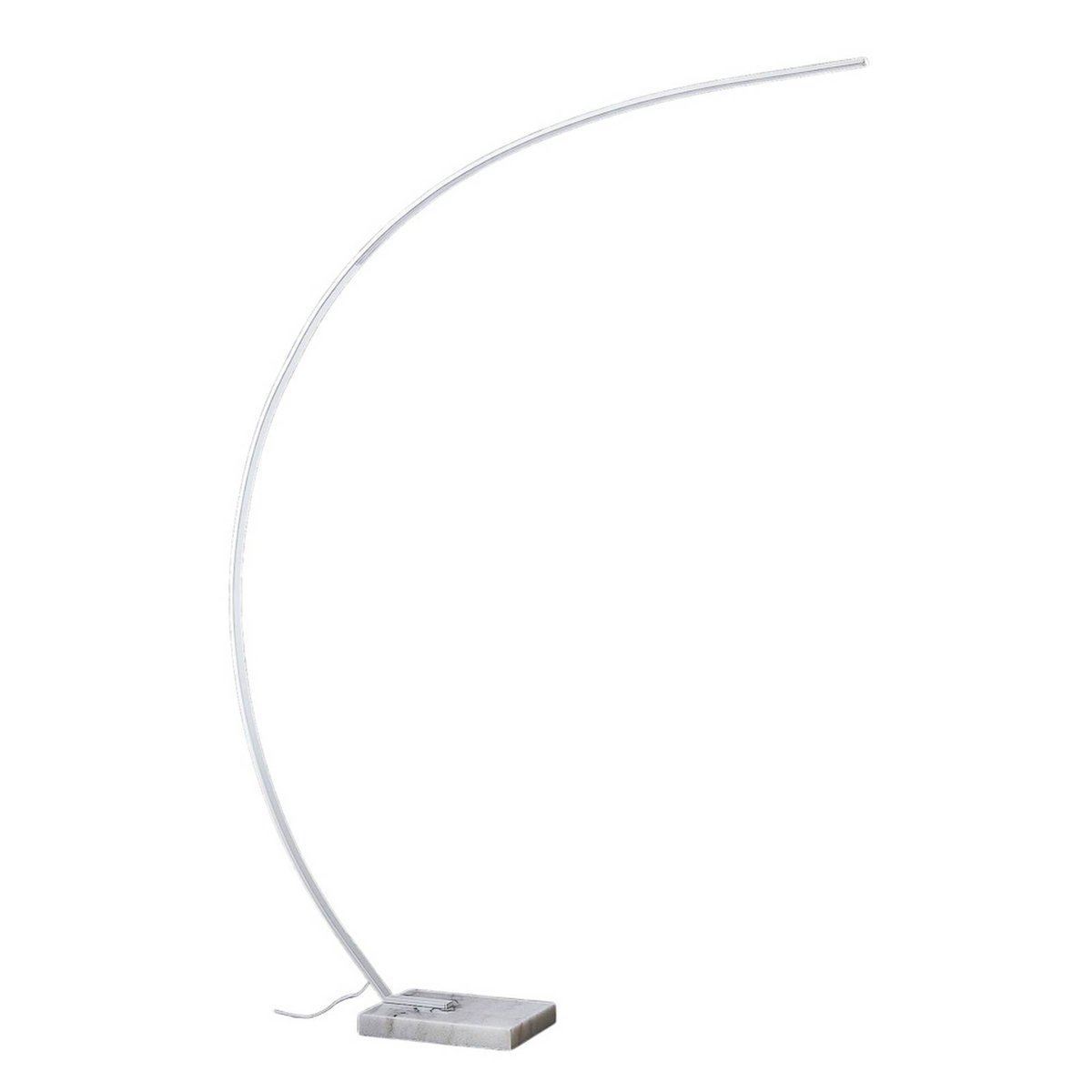 Lampadaire en métal moderneLED, Kendra blanc, LINDBY