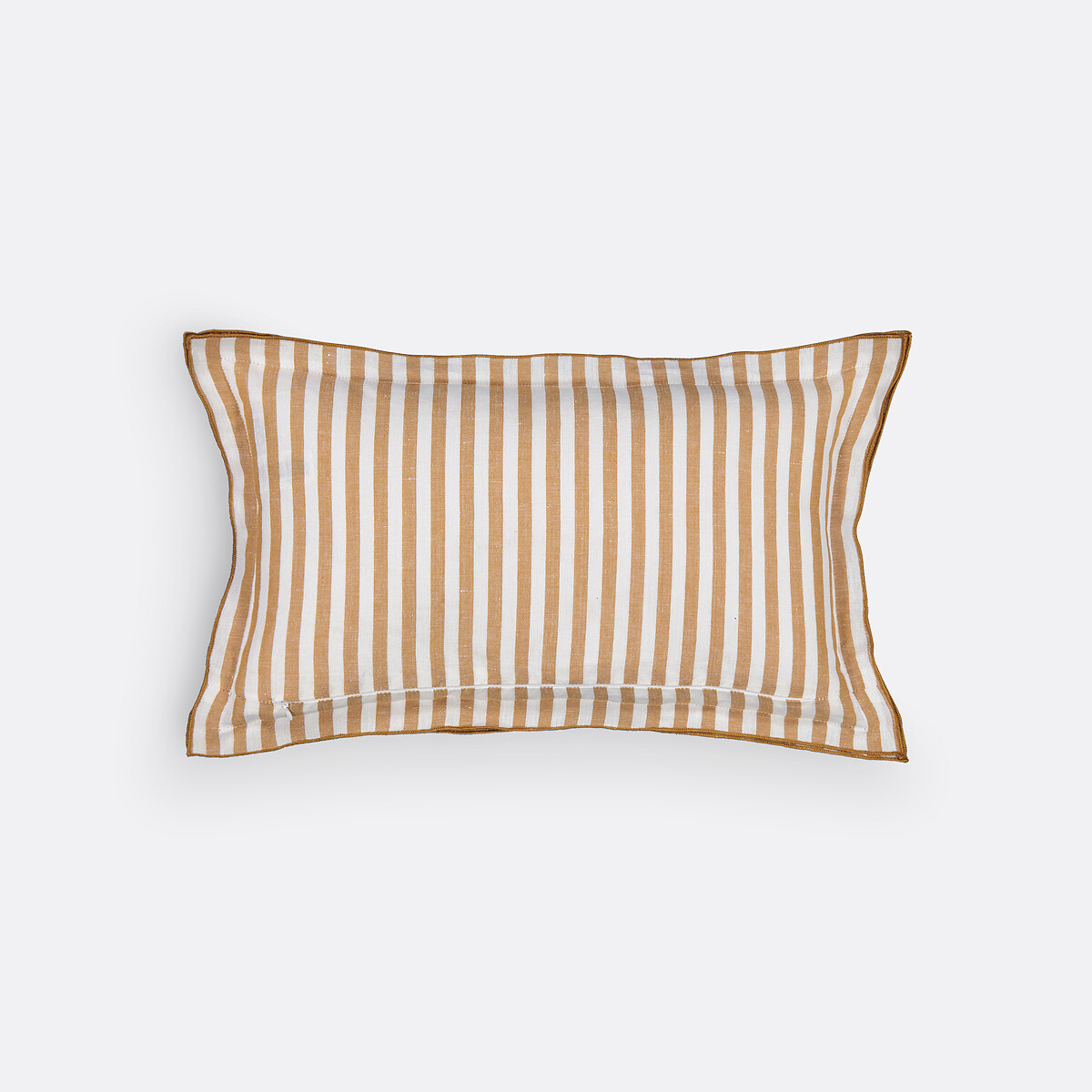 Copricuscino a quadretti cotone e lino, Cottage cannella, LA REDOUTE INTERIEURS