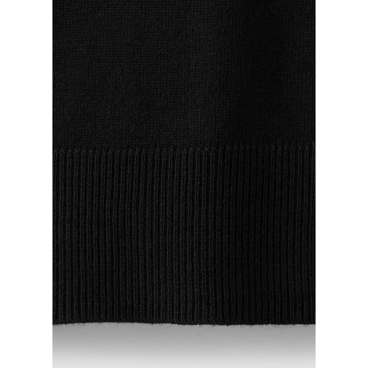 Pull-over maille col montant noir, MANGO