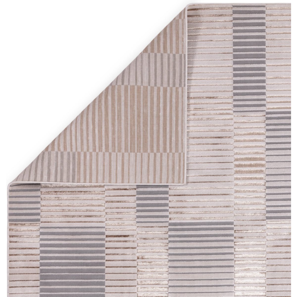 Tapis moderne salon et chambre RUFFY beige, NOVATREND