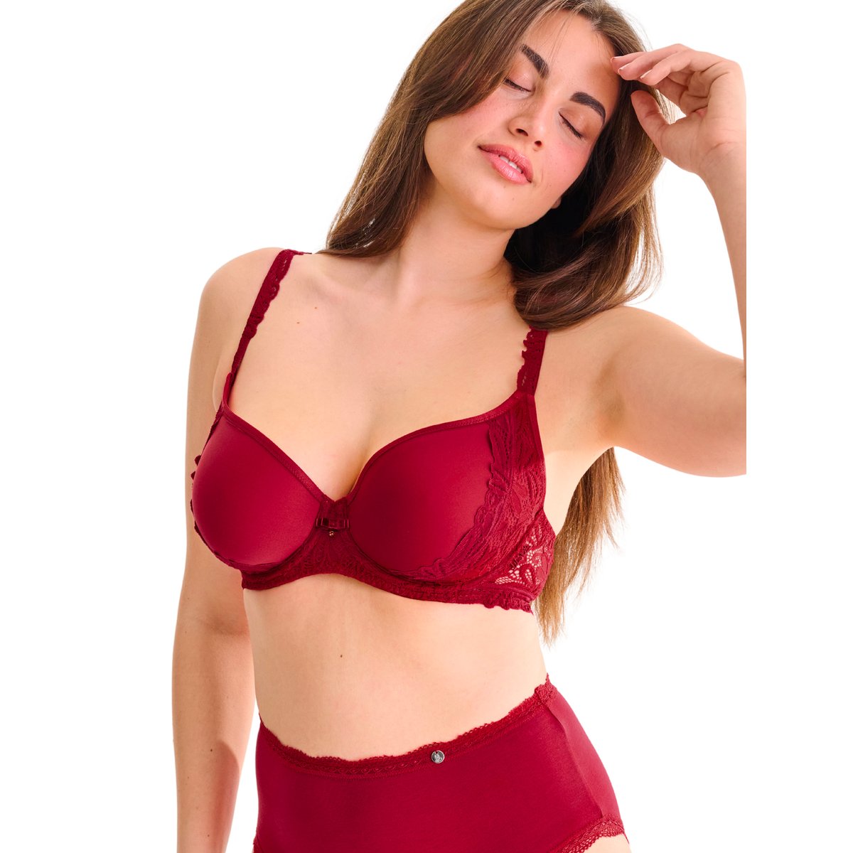 Soutien-gorge spacer préformé TIARA rouge, LISCA