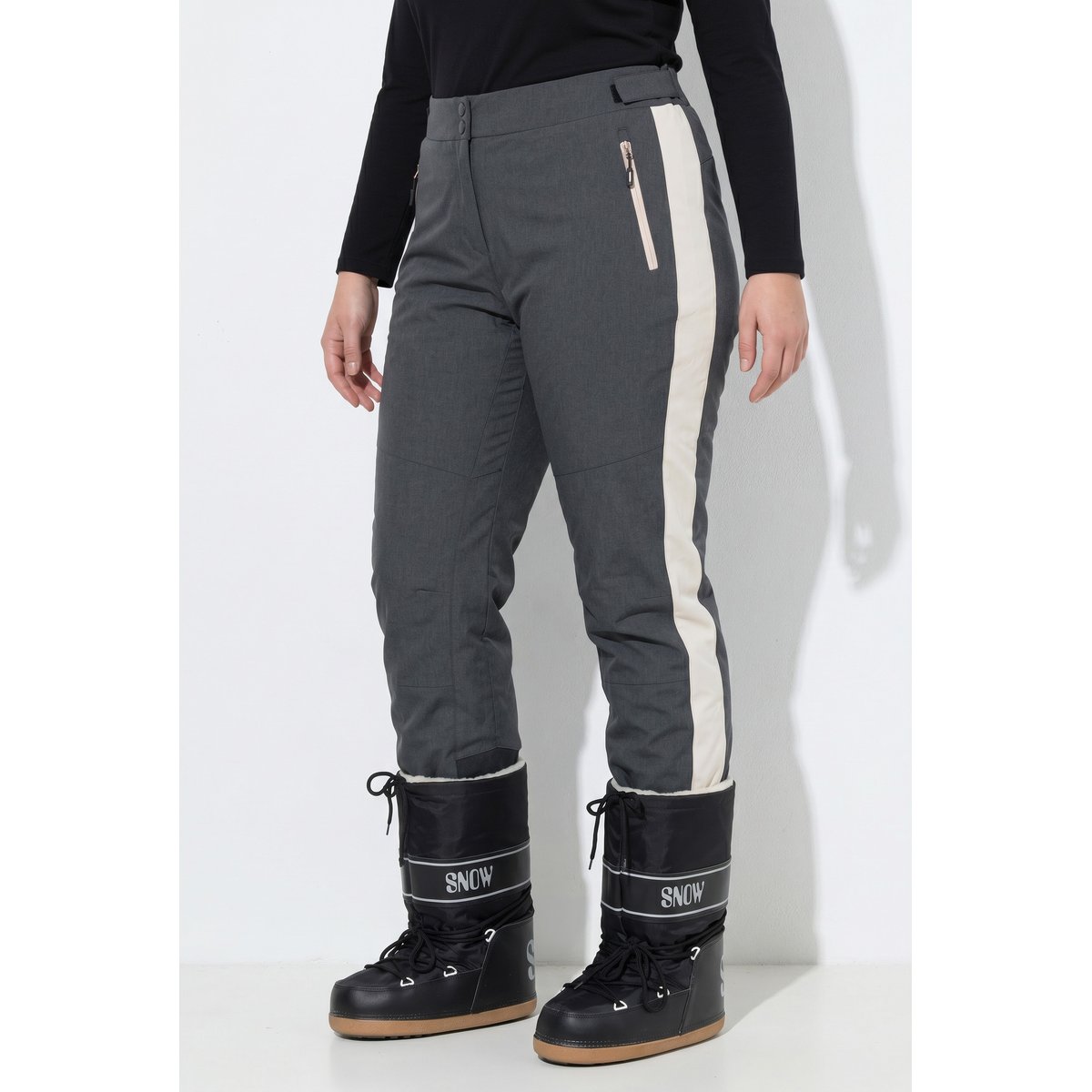 Pantalon de ski imperméable chiné anthracite, ULLA POPKEN