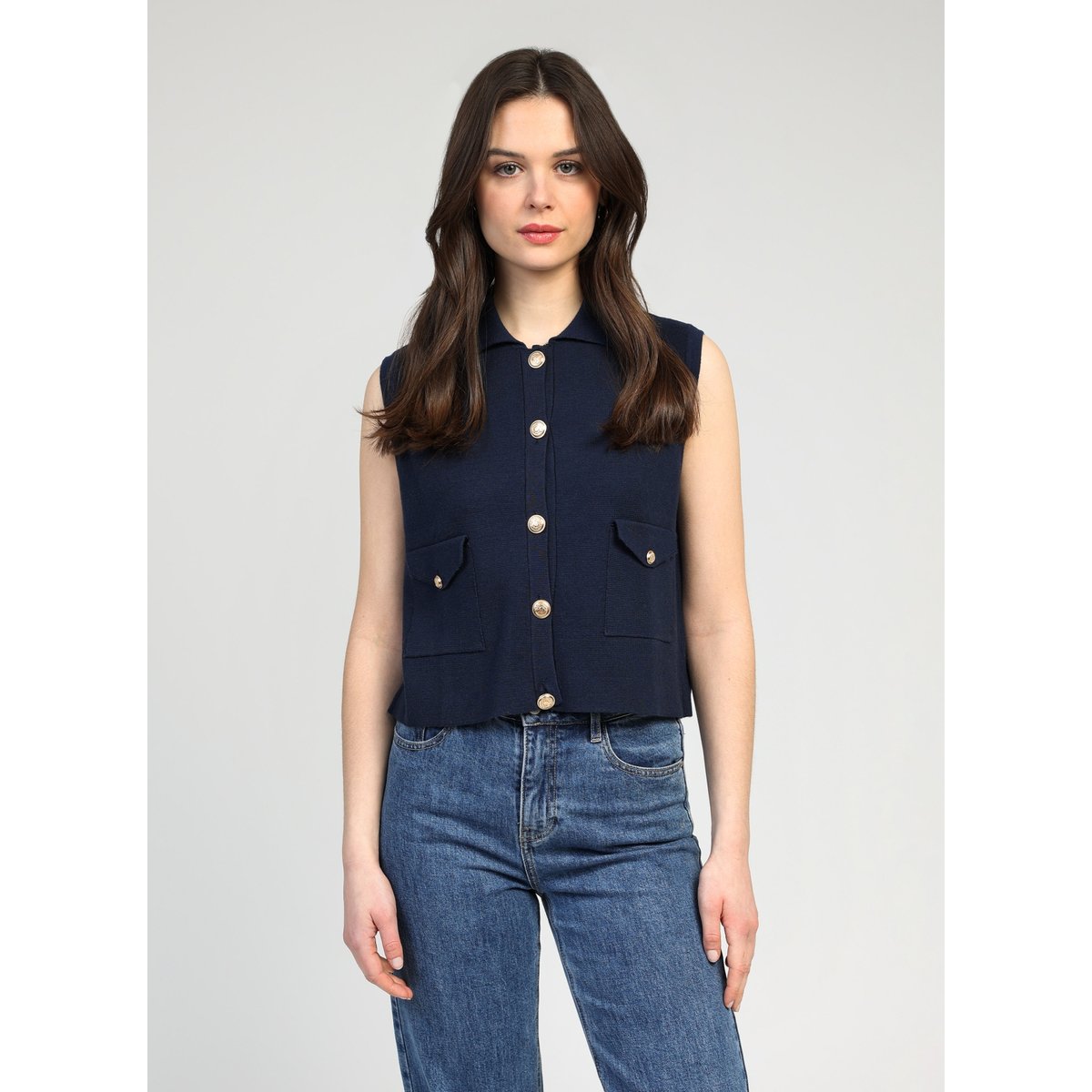 Cardigan VAMAYA marine, AN'GE