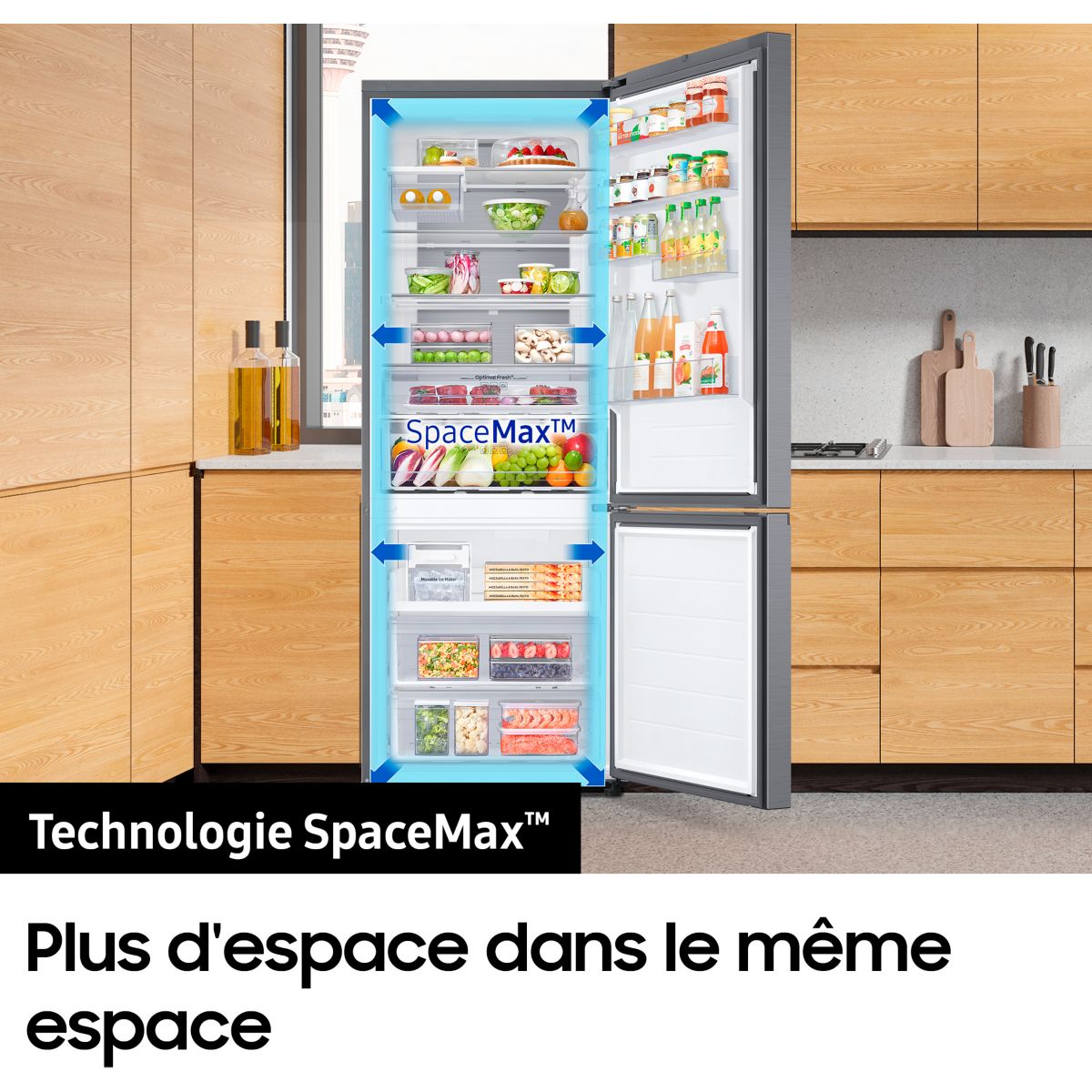 Réfrigérateur combiné BRB38G705EWW intégrable, SAMSUNG