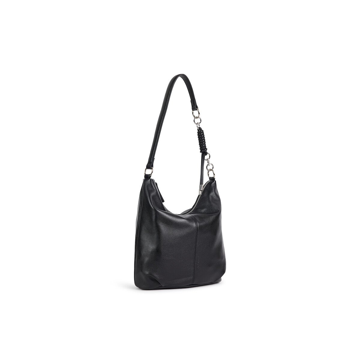 Sac besace en cuir, SORA noir, NAT & NIN