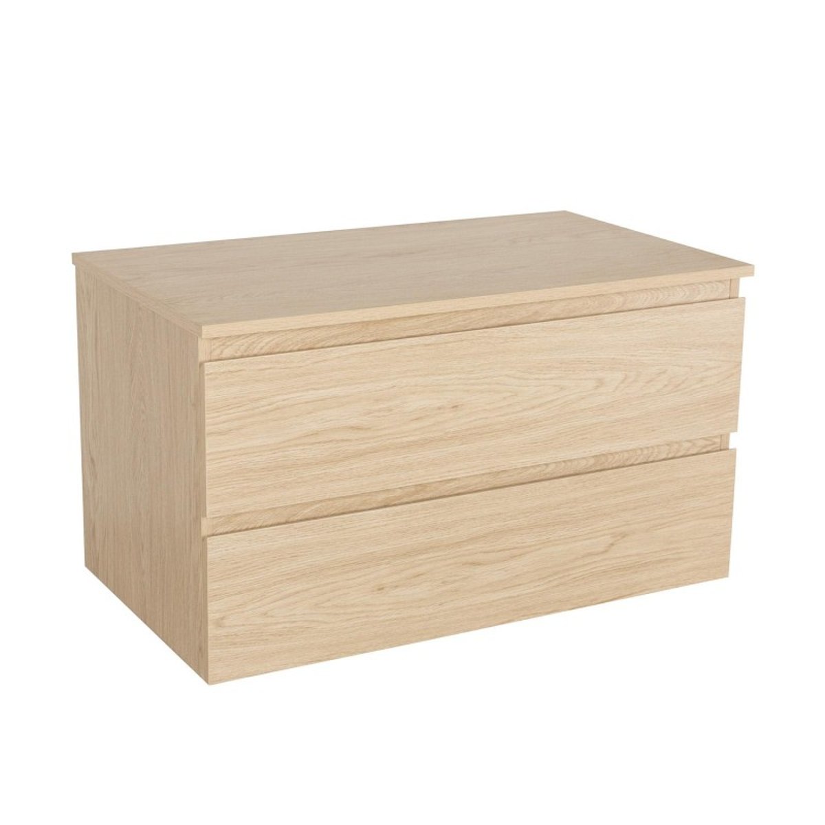 Meuble simple vasque décor chêne 80 cm SORRENTO chêne, MOB IN