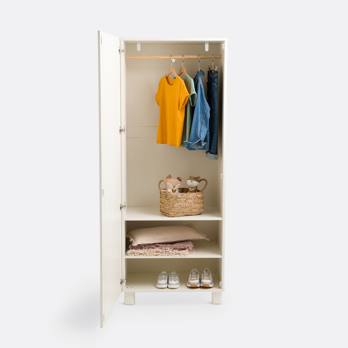 Armoire penderie, 1 porte, Ptilu ecru, LA REDOUTE INTERIEURS