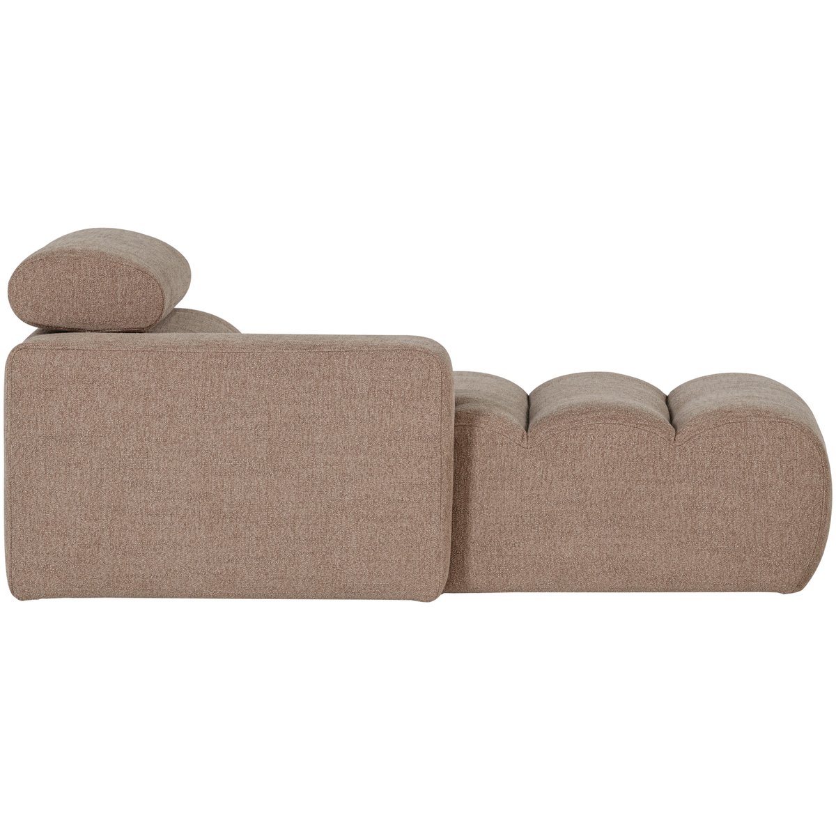 Élément meridienne gauche en tissu NOVI taupe, WOOOD