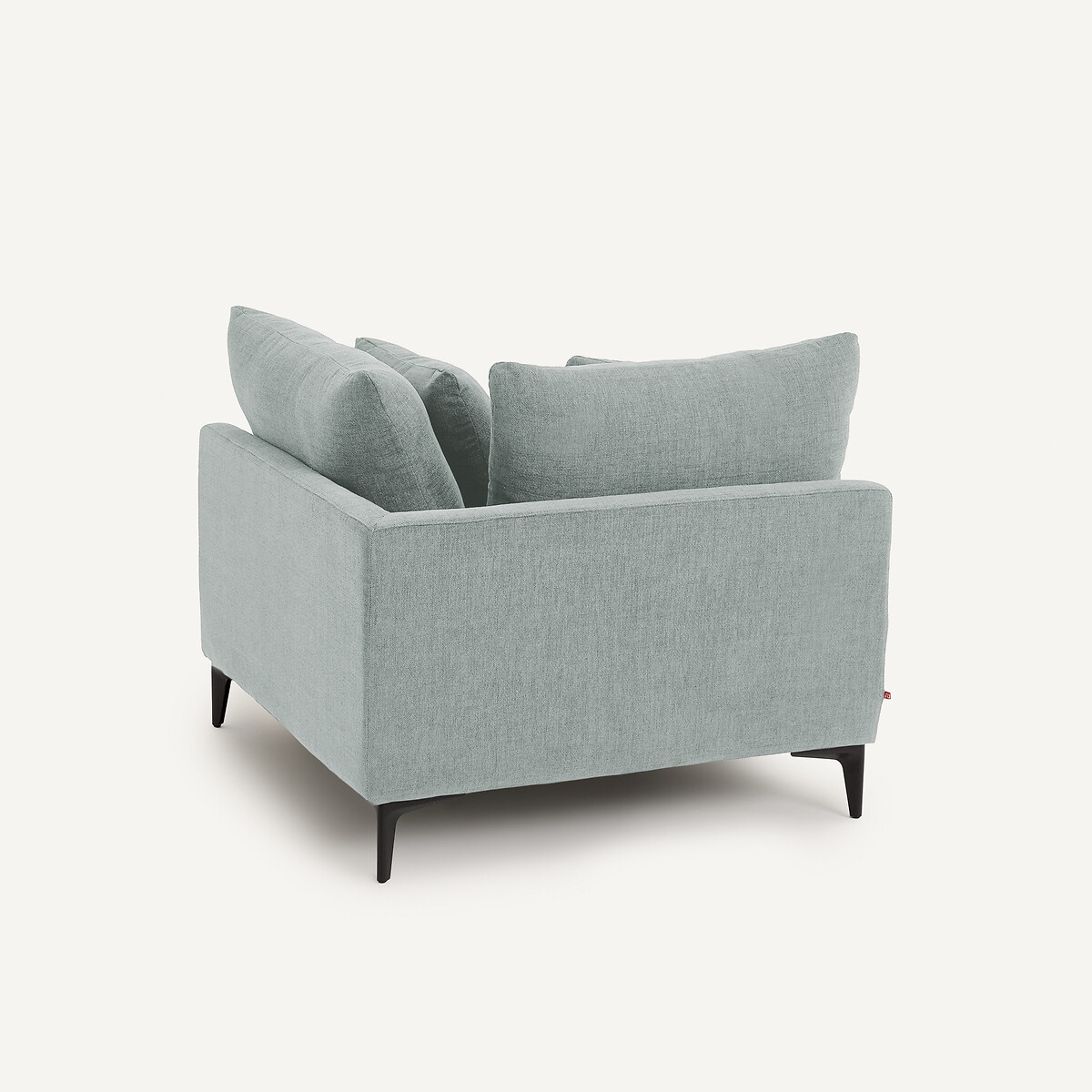 Ecksofa aus geflochtenem Polyester, MODERNISTE, Design Emmanuel Gallina aquamarin, AM.PM X EMMANUEL GALLINA