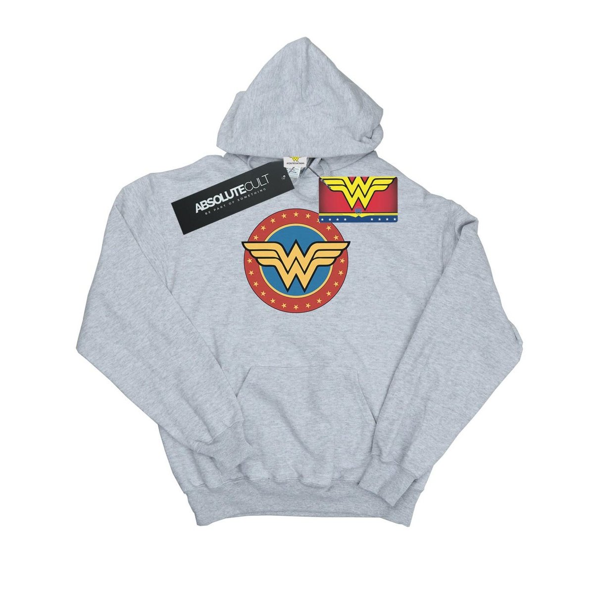 Sweat à capuche gris chiné, WONDER WOMAN