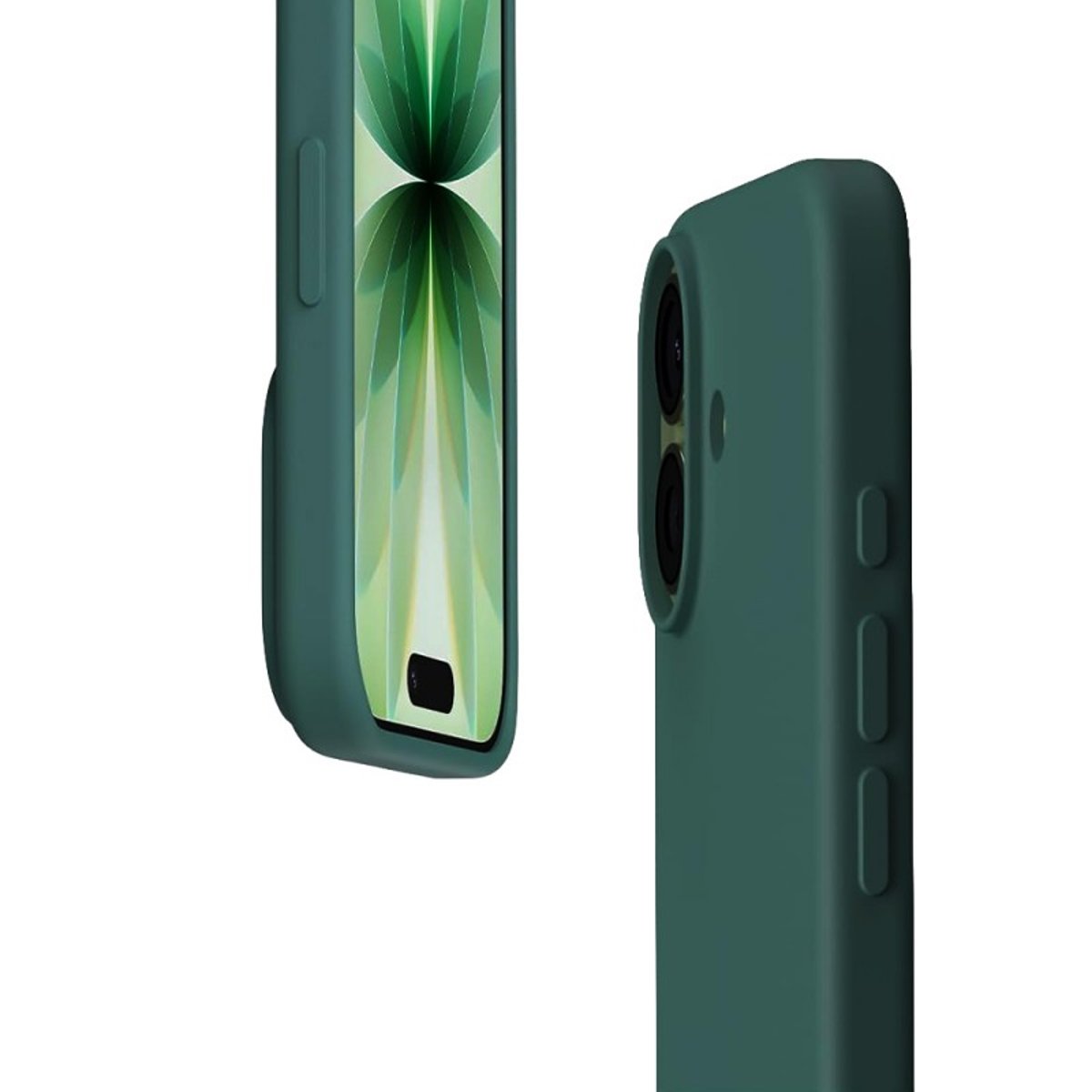 Coque iPhone 17 antichoc + 2 vitres vert, EVETANE