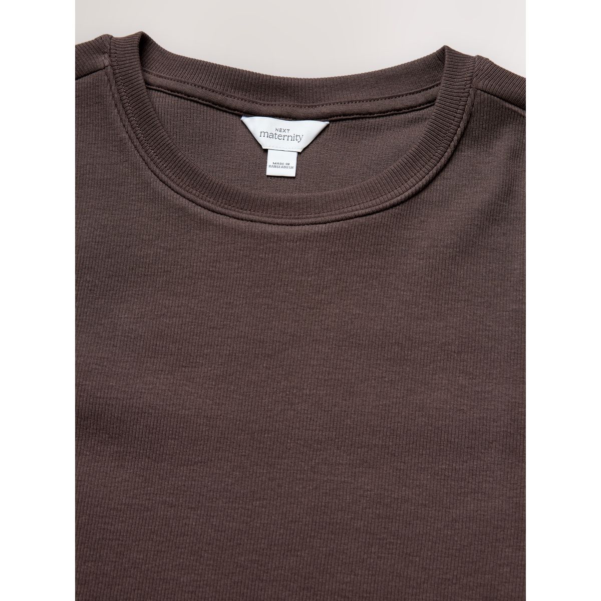 T-shirt ajusté maternité/allaitement marron chocolat, NEXT