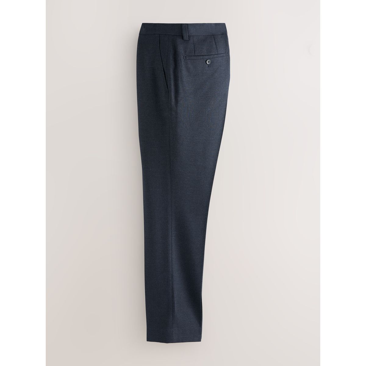 Pantalon habillé à taille élastique côté bleu marine, NEXT