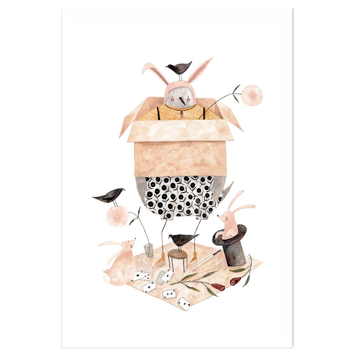 Affiche enfant tour de magie affiche seule, HEXOA