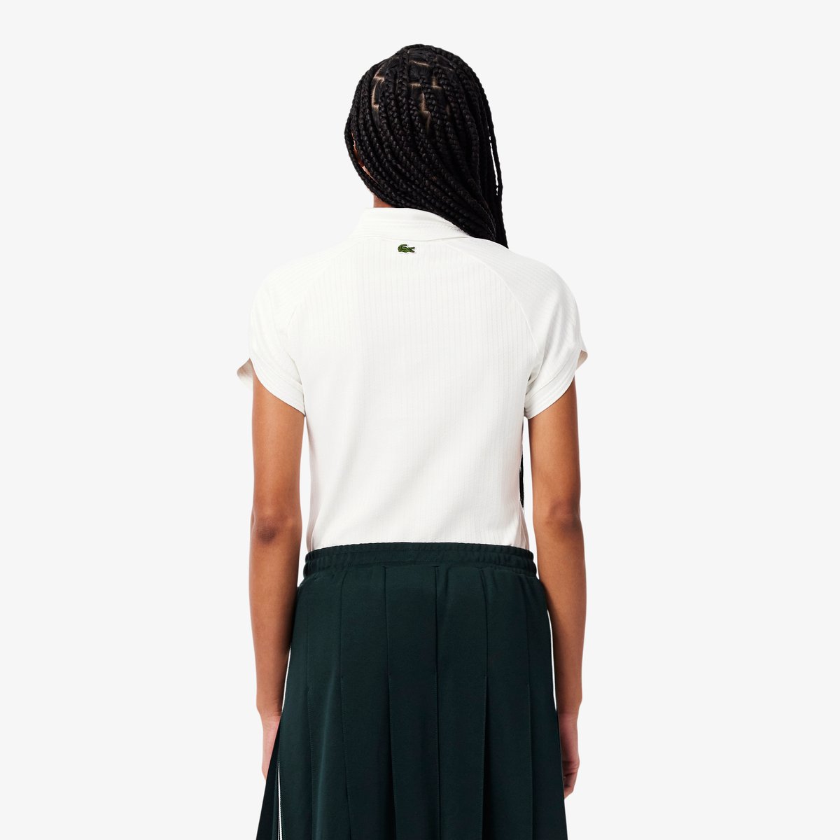 Polo fabriqué en France slim fit blanc-70v, LACOSTE