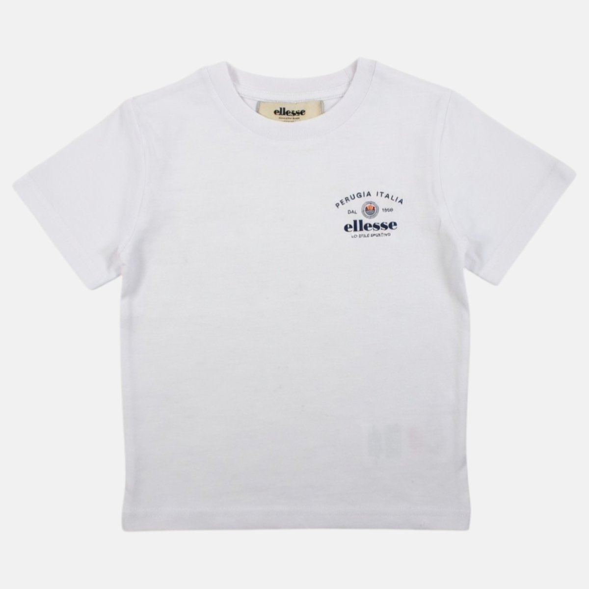 T-shirt manches courtes imprimé, col rond TEAM blanc, ELLESSE