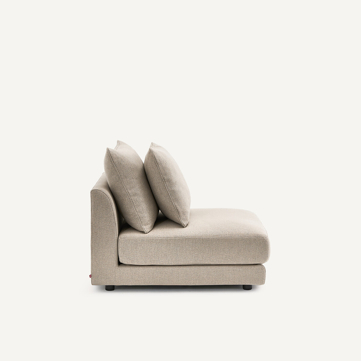 Modularer Sessel aus Tweed, TIBERIO natur/hellgrau, AM.PM