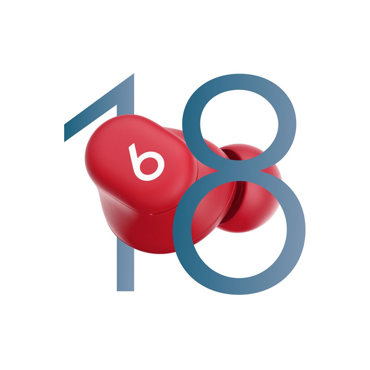 Ecouteurs Solo Buds Rouge transparent couleur unique, BEATS BY DR,DRE