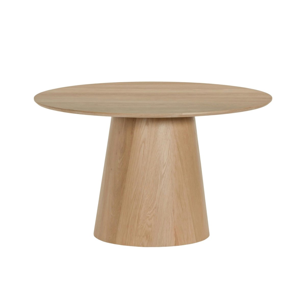 Table ronde diamètre 130 cm en bois LOREN bois clair, PIER IMPORT