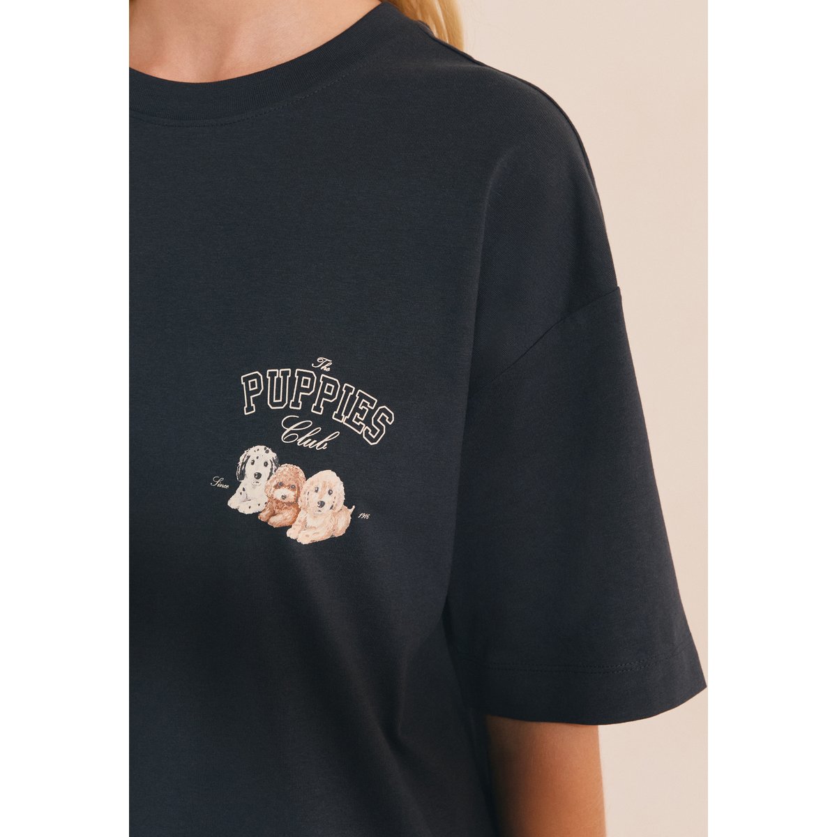 T-shirt à motif chien en coton RUPERT encre, ETAM