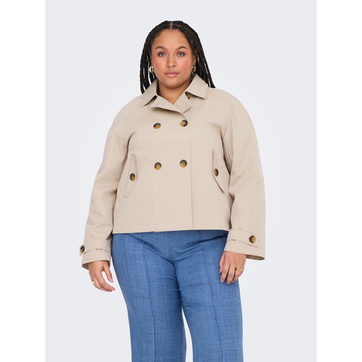 Trench Coat oxford tan, ONLY CARMAKOMA