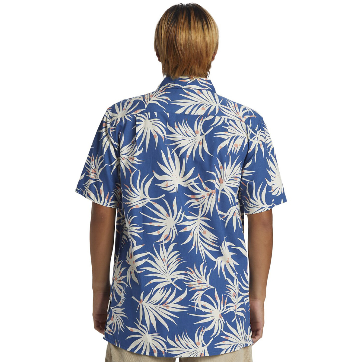 Chemise manches courtes imprimée bleu, QUIKSILVER