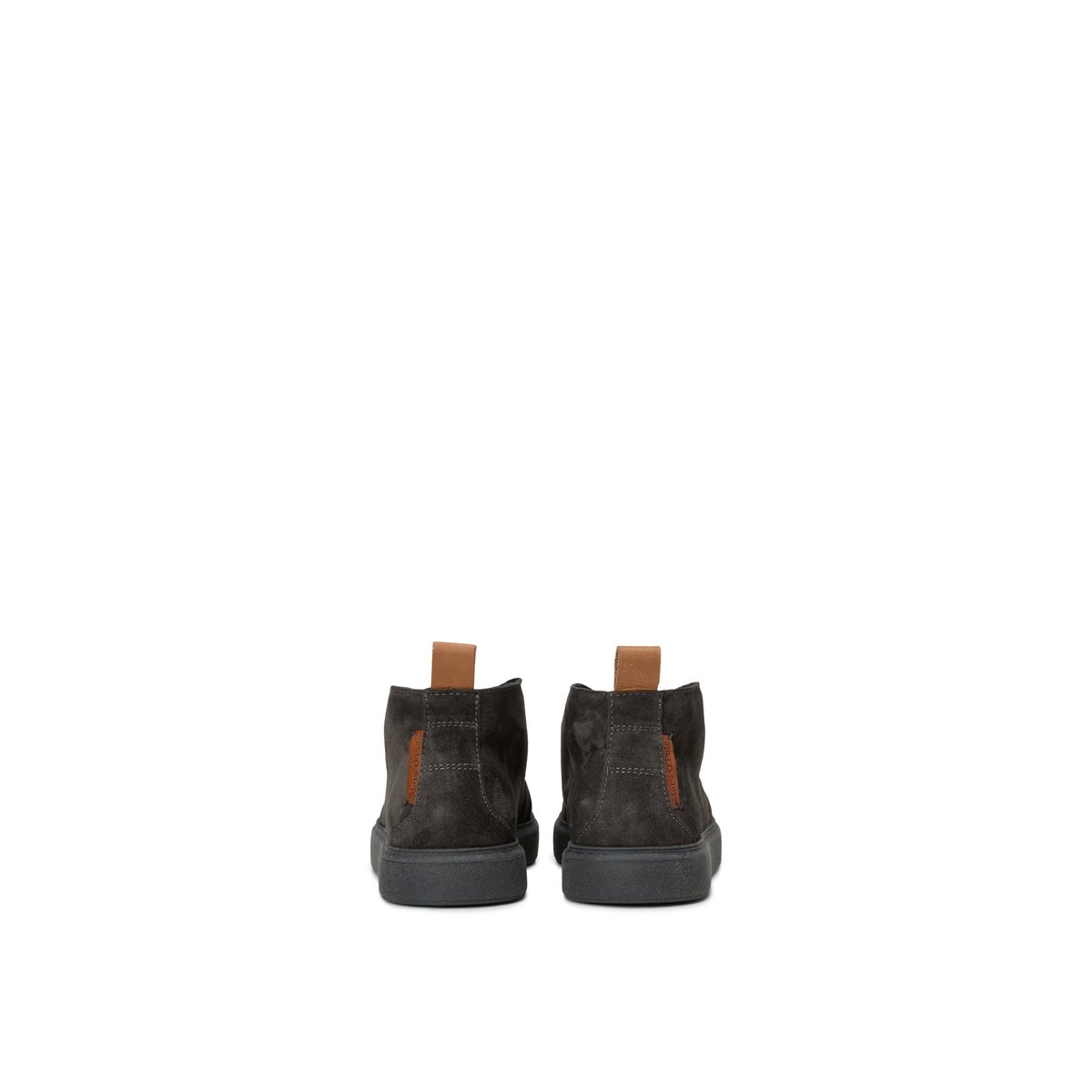 Bottines modèle Zen en cuir velours huilé gris foncé, MARC O'POLO