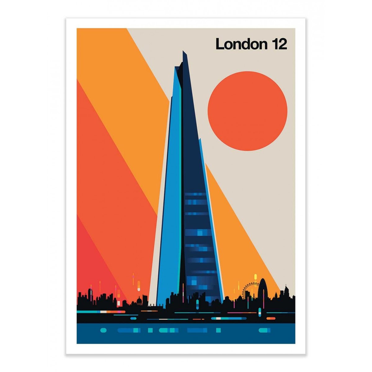 Affiche d'art - London 12 - Bo Lundberg affiche d'art, WALL EDITIONS