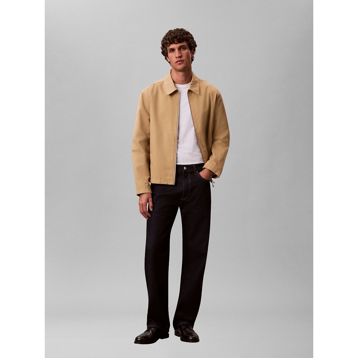 T-shirt manches courtes slim blanc, CALVIN KLEIN