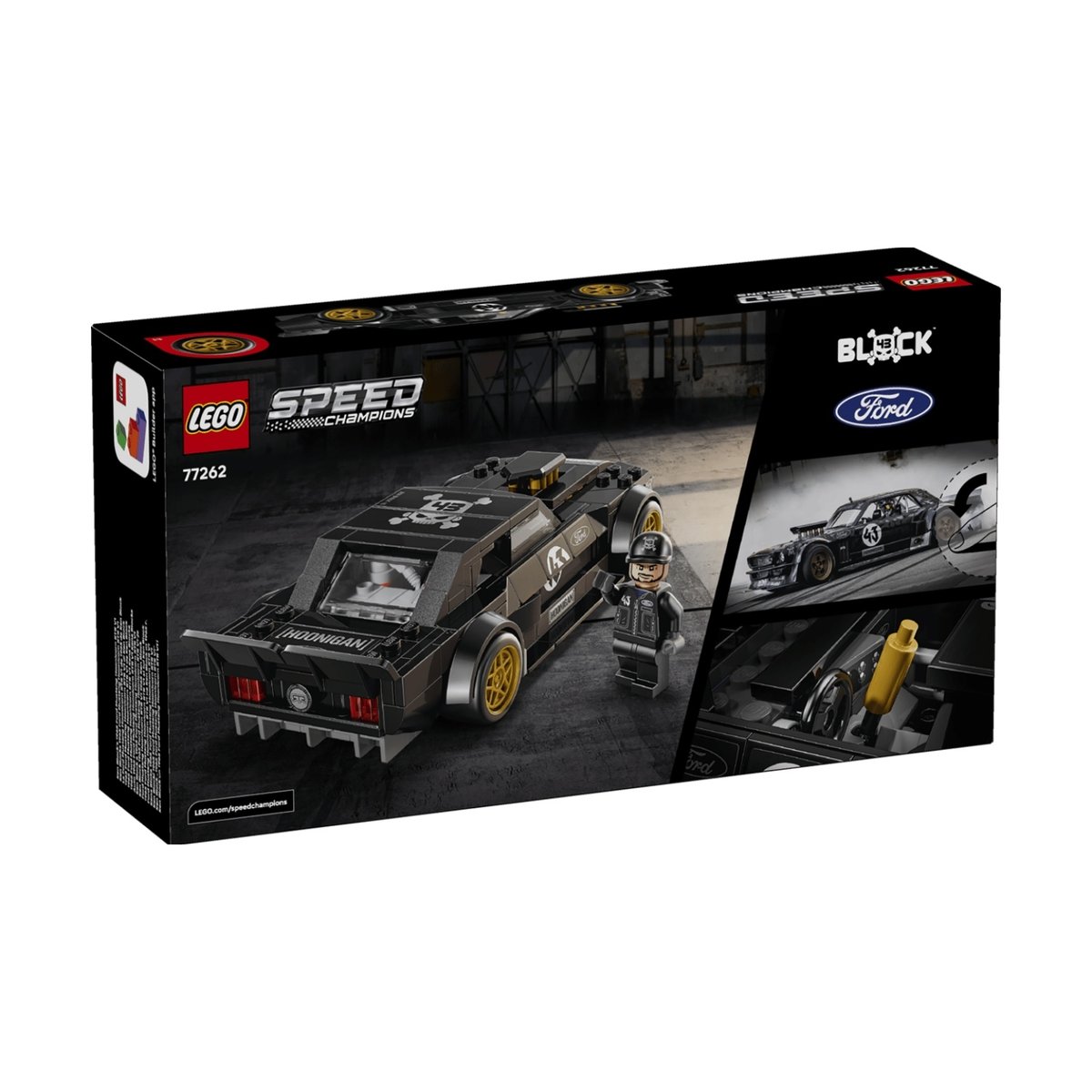 La Ford Mustang Hoonicorn V1 de 1965 de Ken Block noir, LEGO