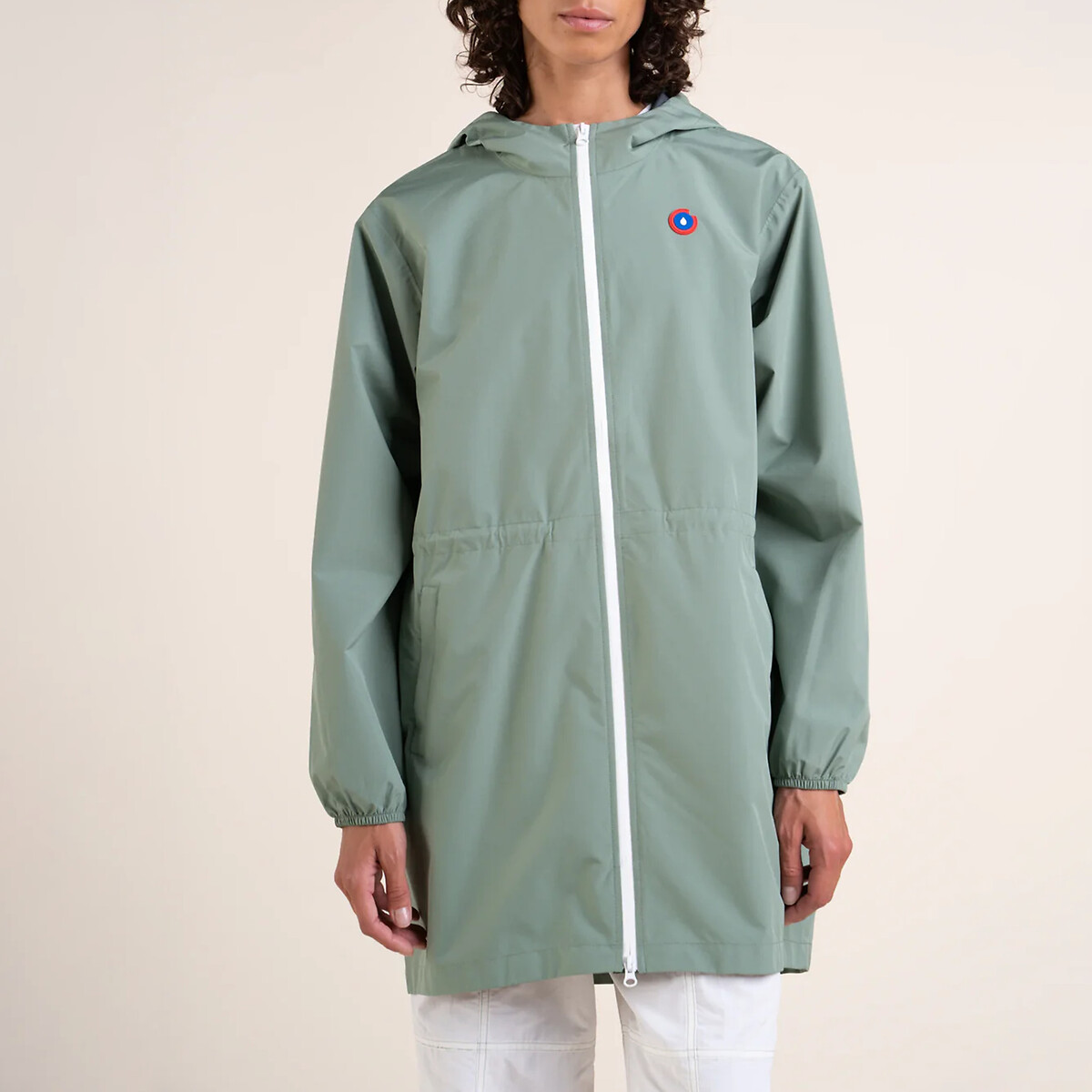 Coupe-vent zippé mi-long AMELOT vert clair, FLOTTE