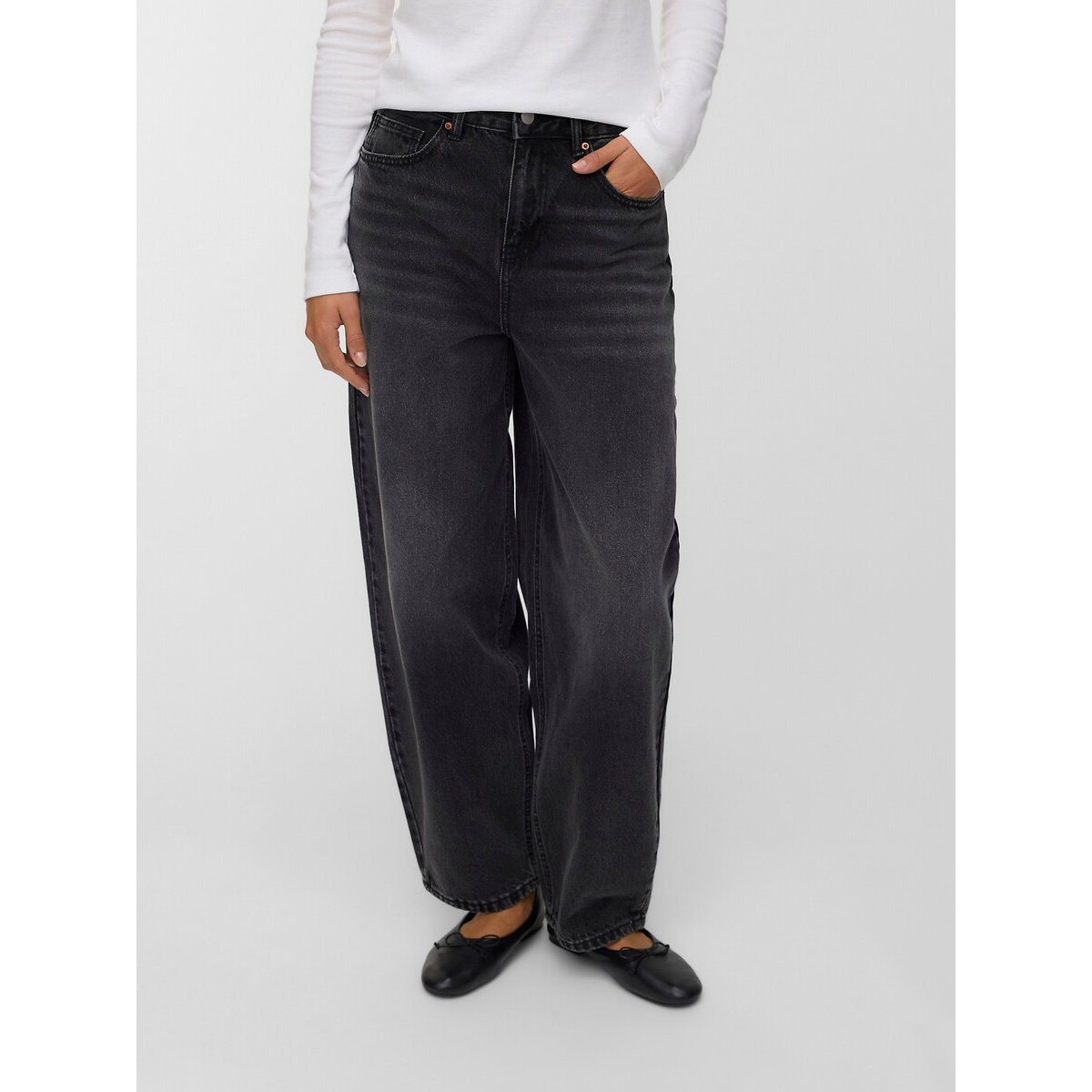 Jean barrel noir, VERO MODA