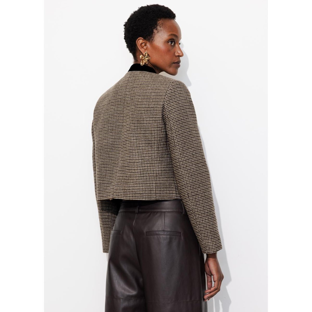 Veste courte croisée imprimé multicolore, PROMOD