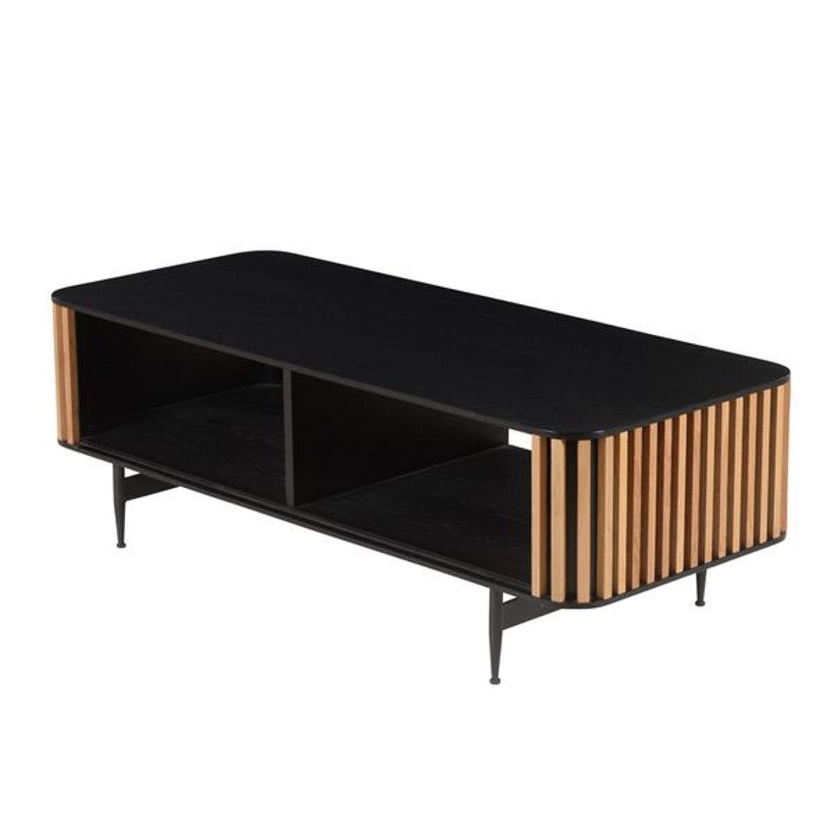 Table basse rectangulaire noir carbone, ZAGO