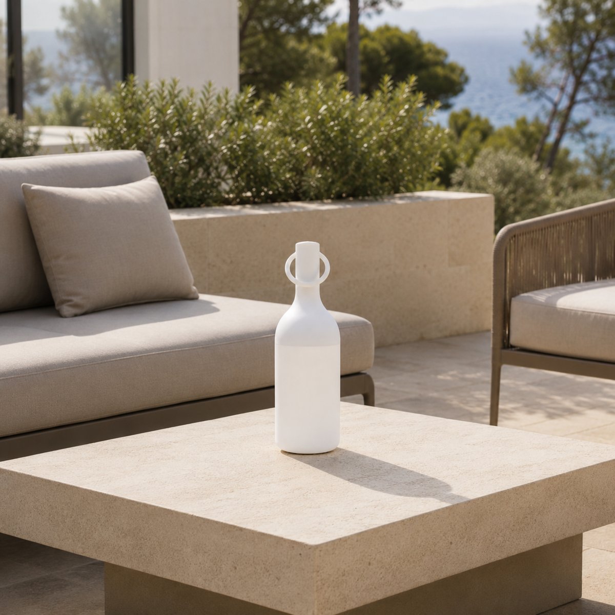 Lampe nomade en plastique - ELO blanc, MAISON PAVANE