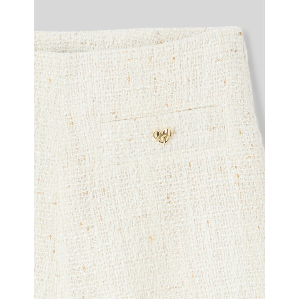 Short habillé texturé blanc écru, BZB