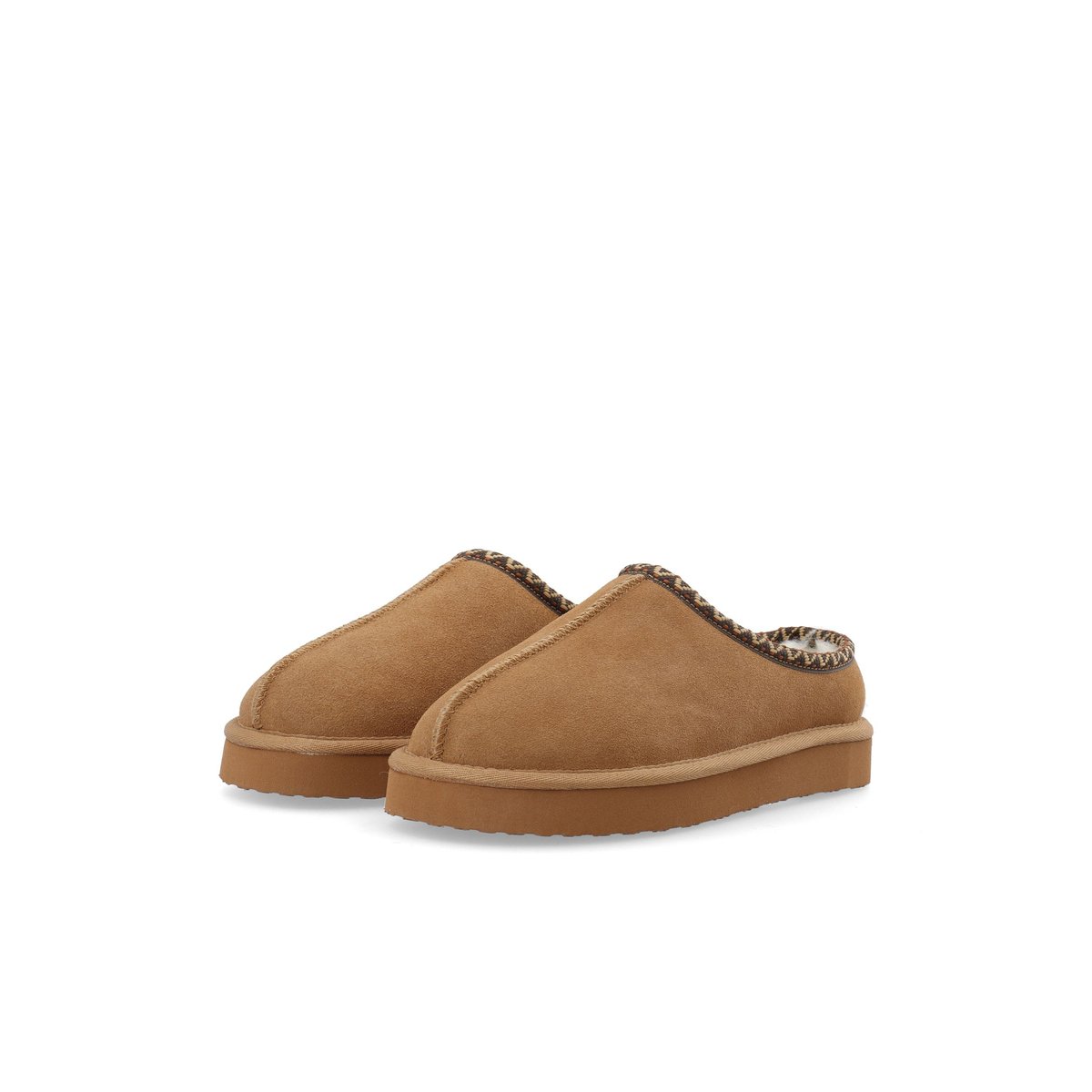 Pantoufles Flatform cognac, BIANCO