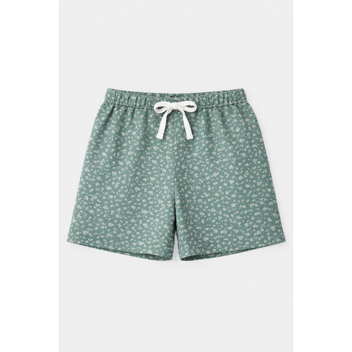 Pyjama short Kids fleurs - coton léger beryl green-fleurs, ARMOR-LUX